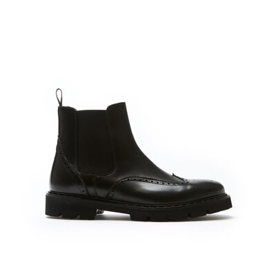 Schwarze Chelsea-Stiefel für Herren. Hergestellt in Italien. Herstellerartikel BP1290