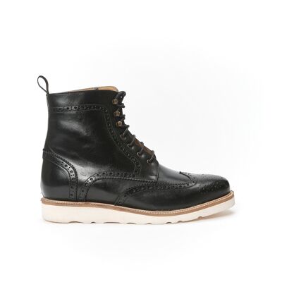 Black derby boots for men. Made in Italy. Manufacturer item BP1292