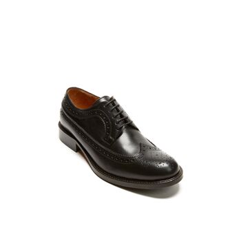 Chaussure derby noire pour femme. Fabriqué en Italie. Article du fabricant BP1805 2