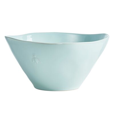 ABEILLE blue ceramic salad bowl