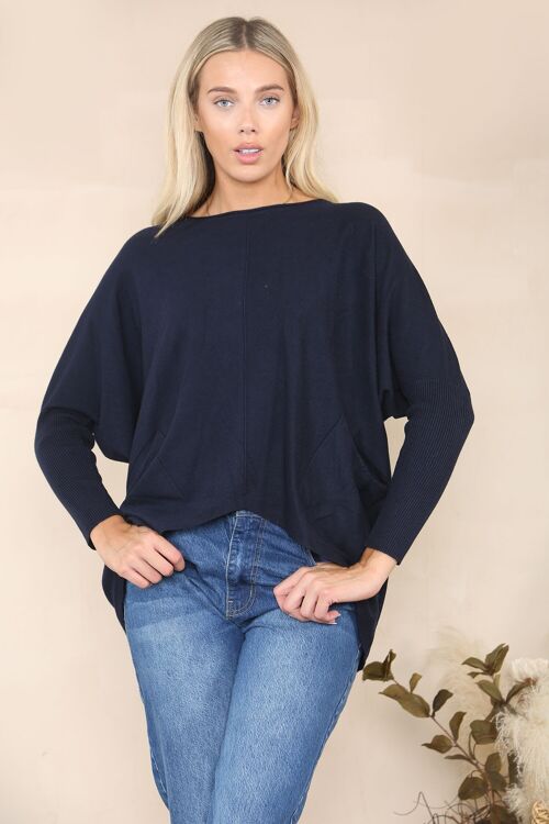 Soft knit batwing top
