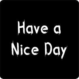 NICE DAY - etichetta di auguri - rotolo da 500