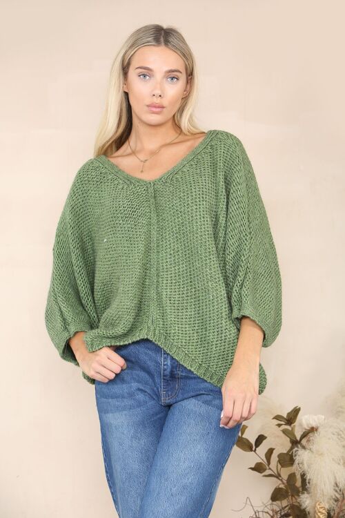 Loose knit relaxed jumper Alpaca Wool