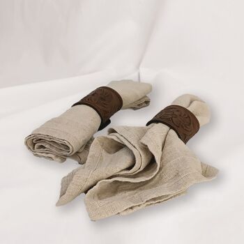 Porte-serviettes en cuir B.WANT.B Home-Design 2