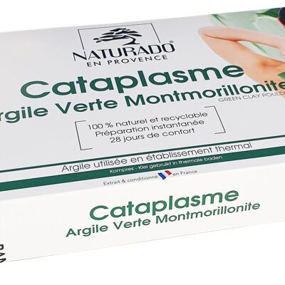 Cataplasme Argile Verte Montmorillonite 4 x 200 g NOUVEAU