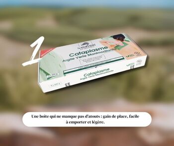 Cataplasme Argile Verte Montmorillonite 4 x 200 g NOUVEAU 2