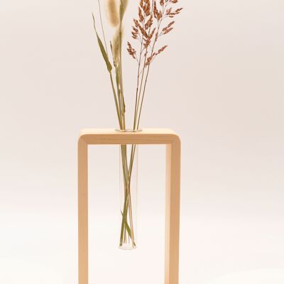 Vase avec cadre en bois | célibataire