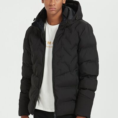 PHILIPPE BLACK DOWN JACKETS