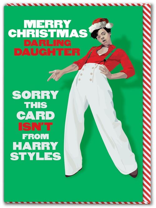 Merry Christmas Daughter Harry Styles Card