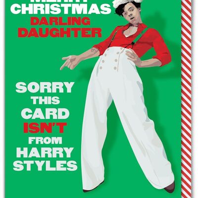 Carte Joyeux Noël fille Harry Styles