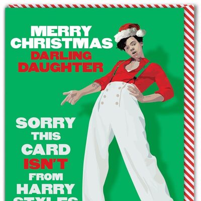 Merry Christmas Daughter Harry Styles Card