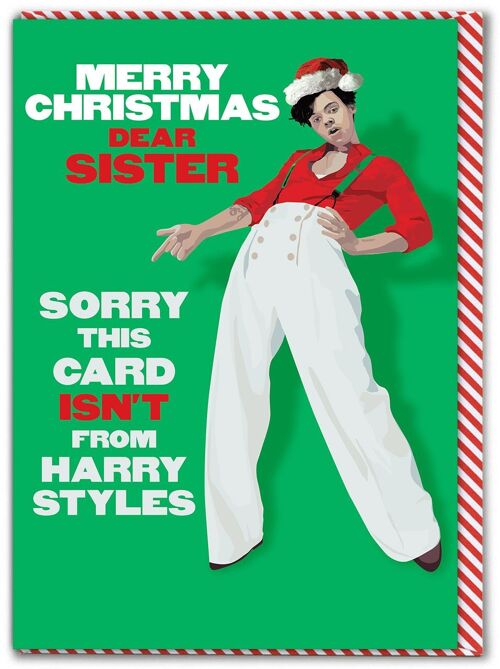 Merry Christmas Sister Harry Styles Card
