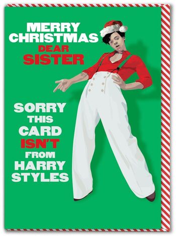 Carte Joyeux Noël Soeur Harry Styles 1