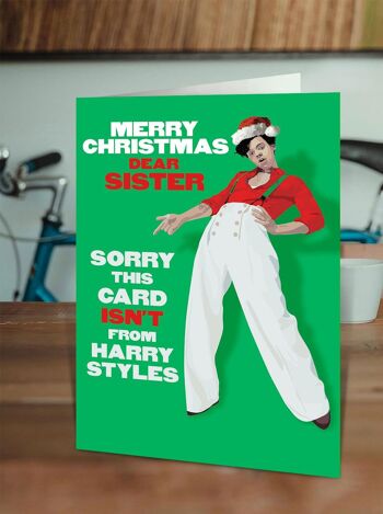 Carte Joyeux Noël Soeur Harry Styles 2