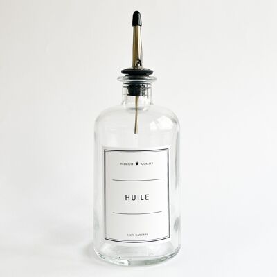 Botella Transparente De Aceite/Aceite De Oliva
