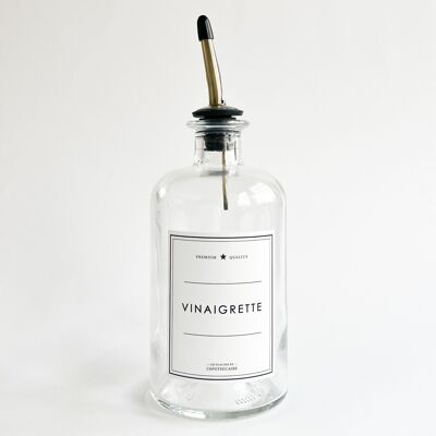 Botella Vinagreta / Vinagreta Transparente - 500 ml