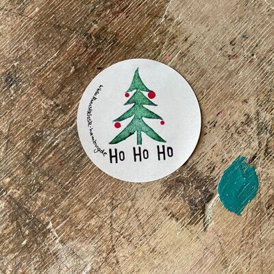 Gift stickers for Christmas "HoHoHo Fir"