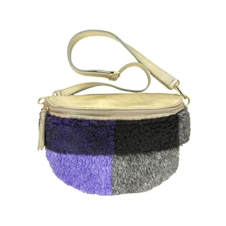 Marsupio Teddy Bear con finitura in pelle per regalo invernale