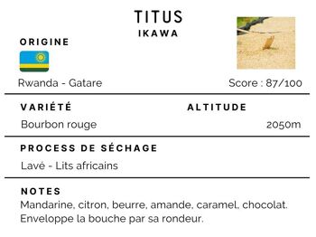 Café Rwanda Titus 100% Arabica 1