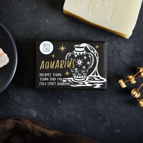 Aquarius Star Sign Zodiac Bar - Natural and Vegan Horoscope Soap