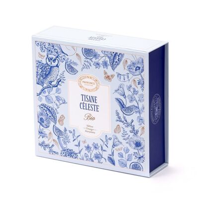 Coffret Infusion Bio Celeste - Mélisse, Pomme, Oranger - 20 sachets