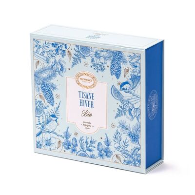 Coffret infusion Bio Hiver - Cannelle, Menthe Poivrée, Thym - 20 sachets