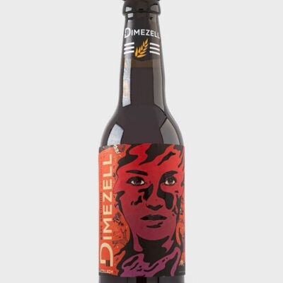 Cerveza artesanal bretona de color ámbar - ROZENN AER 33cl [American Amber Ale]
