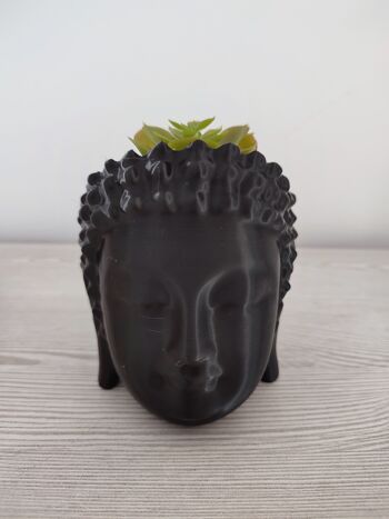 Pot de fleurs en forme de tête de Bouddha - Décoration de maison et de jardin. 5