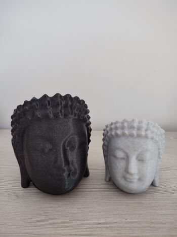 Pot de fleurs en forme de tête de Bouddha - Décoration de maison et de jardin. 6