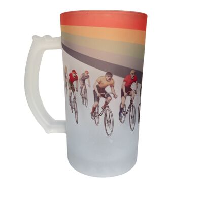 Cameron Vintage Cycling Frosted Beer Stein
