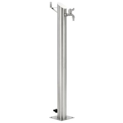 Garden Water Column Stainless Steel Round 37.4"