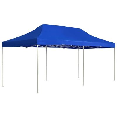 Professional Folding Party Tent Aluminum 19.7'x9.8' Blue