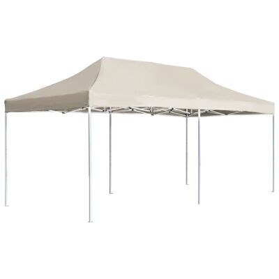 Professional Folding Party Tent Aluminum 19.7'x9.8' Cream