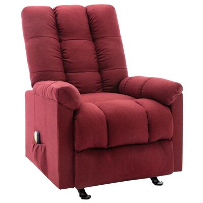 Recliner Wine Red Fabric