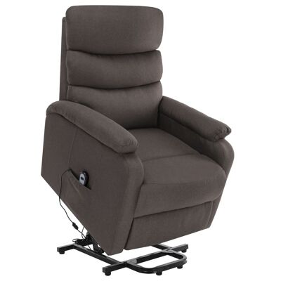Power Lift Massage Recliner Taupe Fabric