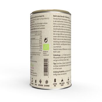 Reishi Latte (Biologique & Cru) 190 g 2