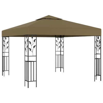 Gazebo 9.8'x9.8' Taupe 0.6 oz/ftÂ²