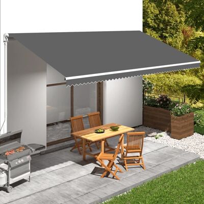 Awning Top Sunshade Canvas Anthracite 236.2"x118.1"