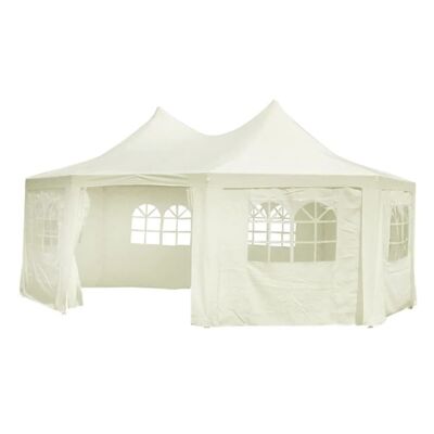 Octagonal Party Tent Cream 19.7'x14.4'x11.5'
