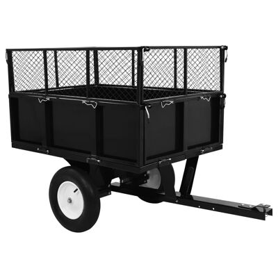 Tipping Trailer for Lawn Mower 661.4 lb Load