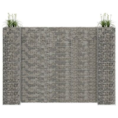 H-Shaped Gabion Planter Steel Wire 102.4"x15.7"x70.9"