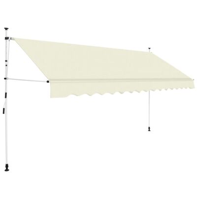Manual Retractable Awning 157.5" Cream