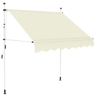 Manual Retractable Awning 78.7" Cream