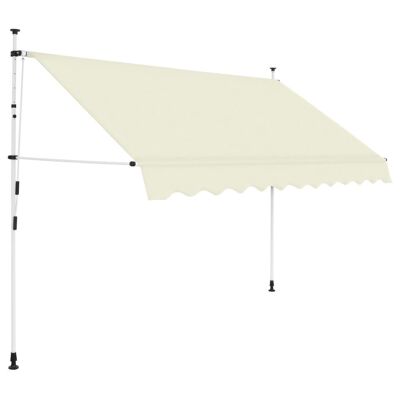Manual Retractable Awning 118.1" Cream