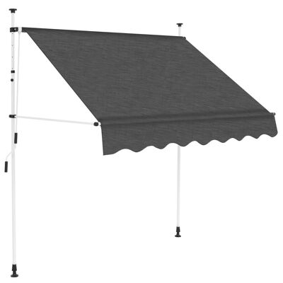 Manual Retractable Awning 59" Anthracite