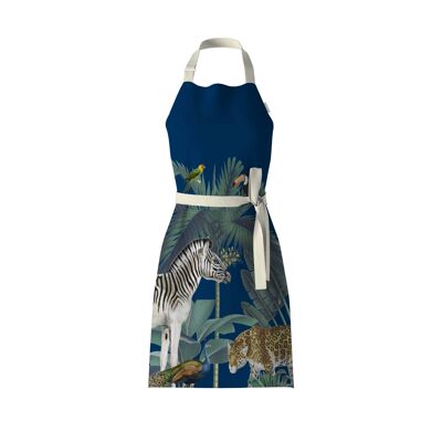 Darwins Menagerie Navy Apron