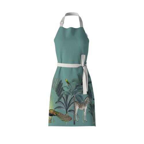 Darwin's Menagerie Green Apron