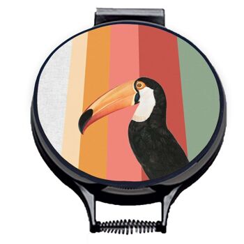 Couvertures de plaque de cuisson circulaires Toco Toucan Stripe