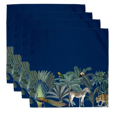 Darwin's Menagerie Navy Servietten (4er-Set)