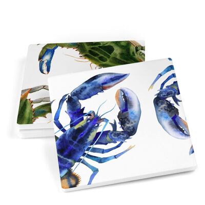 Pinch (Lobster and Crab) Ceramic Coasters